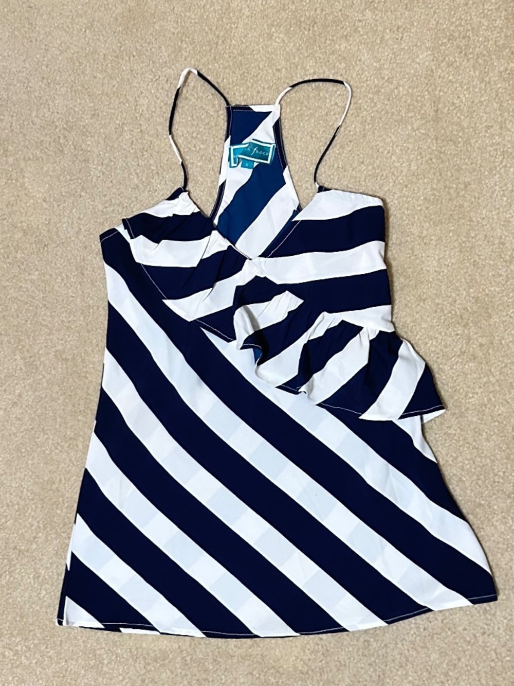 Southern Frock Racer Back Ruffle Top - Picture 2 of 5